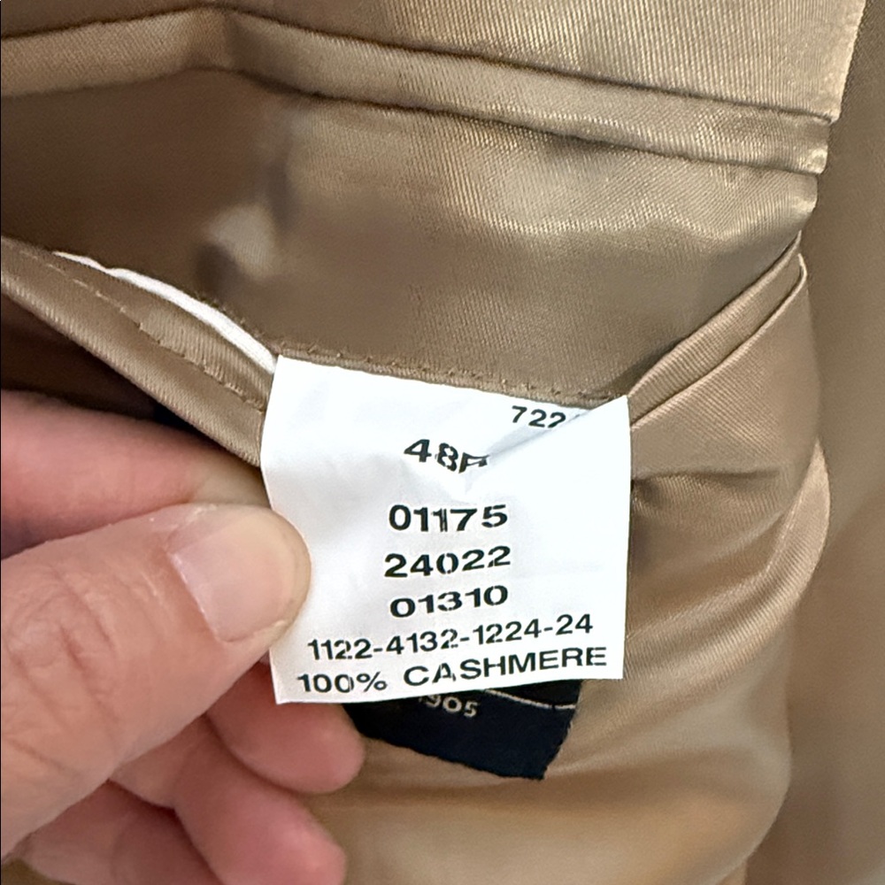 Jos. A. Bank 100% Cashmere Classic Tan Blazer 48R - Picture 3 of 12